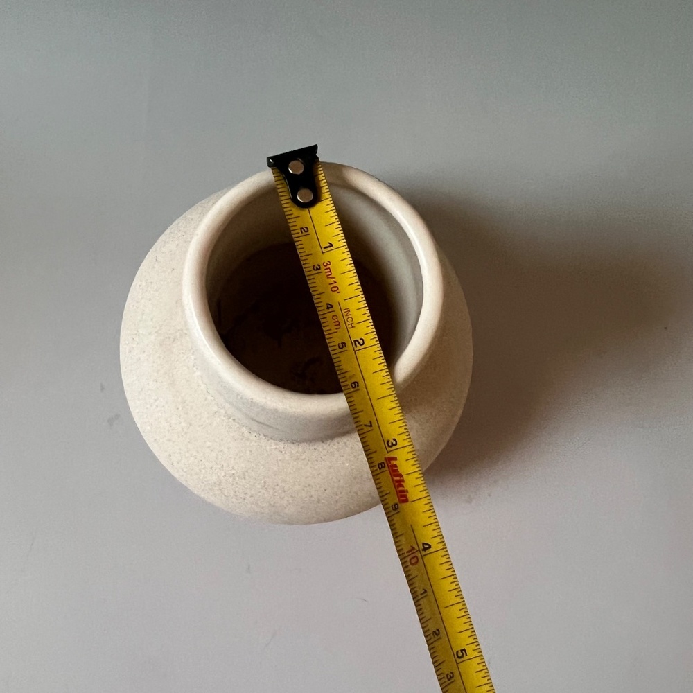Modern Speckled Ceramic Bud Vase Neutral Minimalist Scandinavian Decor 6" - Picture 4 of 6